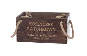 Koszyk ratunkowy koszyczek pudełko ślub G2