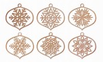 Śnieżynki bombki płatki śniegu - ZESTAW 09