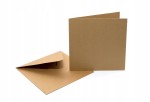 Koperta i baza do kartki eko kraft K4 - 15,5x15,5