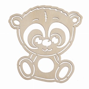 dekor do tablicy sensorycznej 10cm -miś PANDA