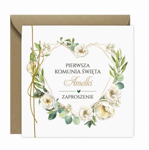 Zaproszenie Komunia Święta ZK8