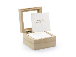 Księga gości - pudełko na porady, 9,5x9,5x6cm, polska wersja językowa 