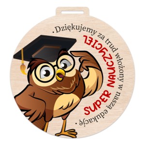 Medal DZIEŃ NAUCZYCIELA ZAKOŃCZENIE ROKU