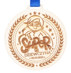 Medal dzień kobiet walentynki grawer prezent P2