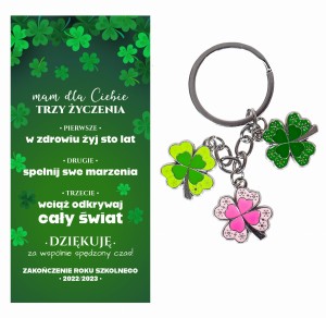 Brelok do kluczy podziękowanie koniec roku