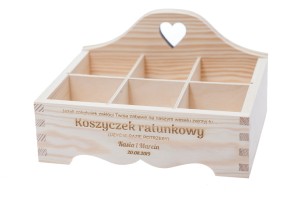 Koszyk ratunkowy koszyczek pudełko ślub G6_S