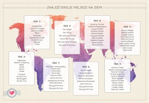 Tablica powitalna Plan stołów 100x70 cm PCV P1